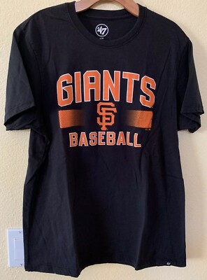SAN FRANCISCO GIANTS '47 Brand MLB Baseball Men's BLACK T SHIRT