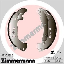 ZIMMERMANN 10990.159.5 Bremsbackensatz für SEAT VW