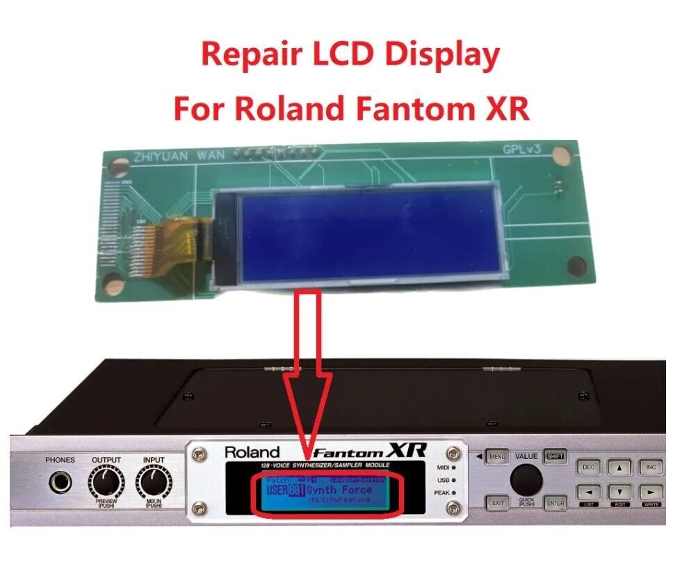New Compatible LCD Screen For Roland Fantom XR Matrix New Compatible LCD Screen For Roland Fantom XR Matrix