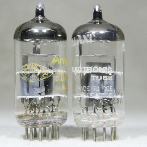 Matched Pair Amperex ECC88/6DJ8 Disc Getter Made in Holland 1969 - Bild 7 von 15