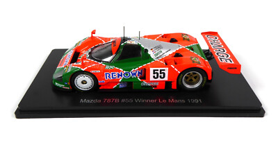 MAZDA 787B 1/43 モデルカー 30th Mazda 787B winner 24h Le Mans 1991 - 1:43 Spark Hachette