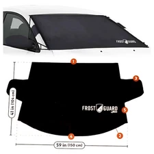 Frost Guard Winter Windshield Cover for Cars & Small SUV 59" x 41"