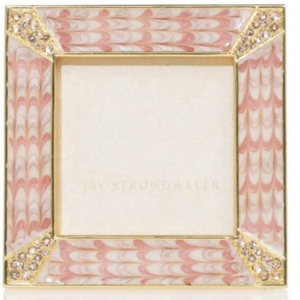 Jay Strongwater Leland Pave Corner Frame Square 2" ~ Choose your Color!! - Image 3 of 4