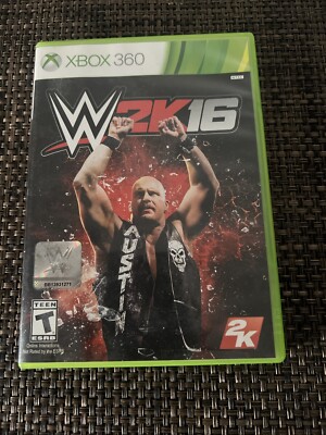 WWE 2K16 Microsoft Xbox 360 Case & Manual ONLY