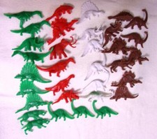 33 Pieces Mini Dinosaur Figures - Assorted Vinyl Plastic Dinosaur Toys