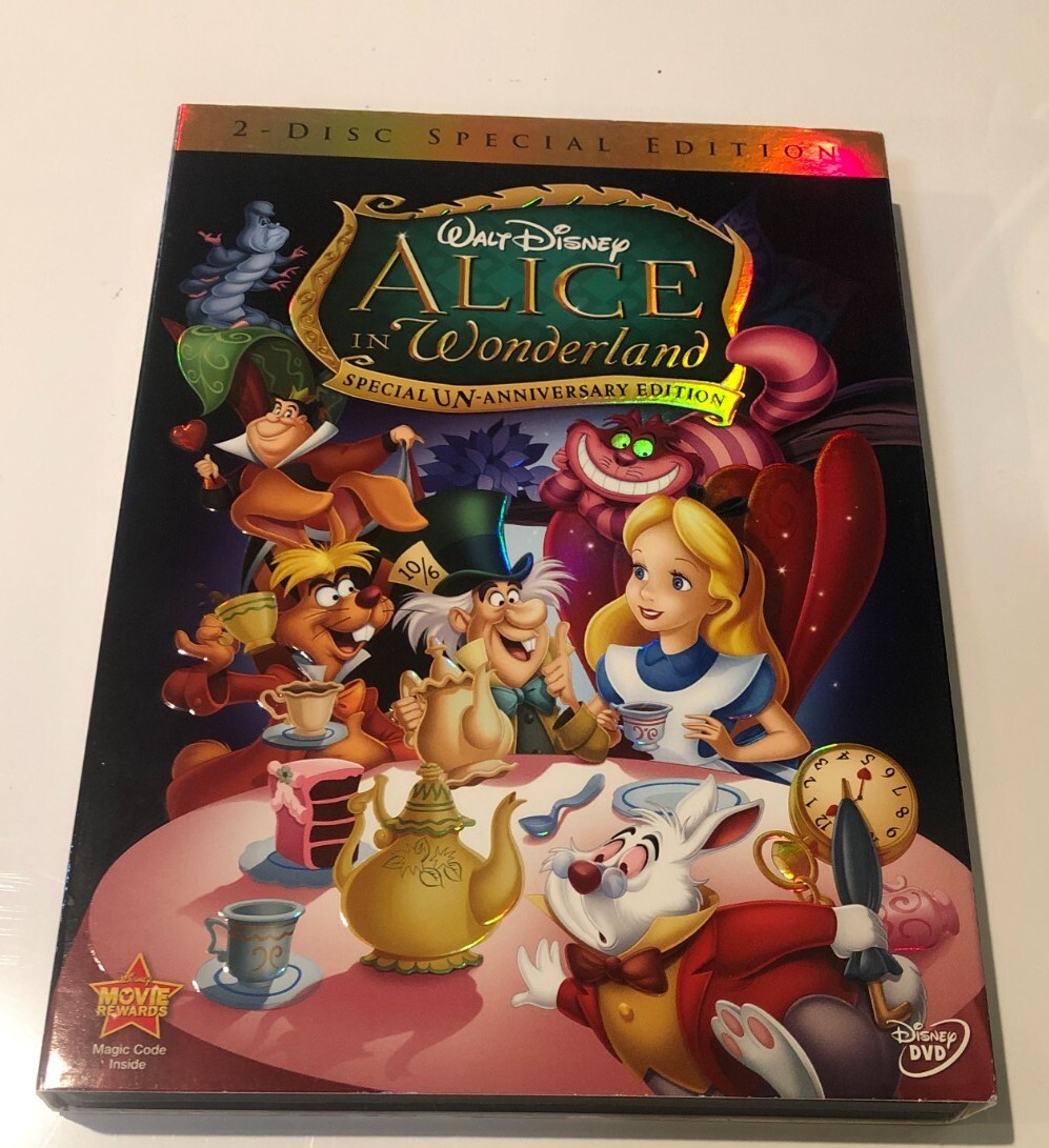 Alice in Wonderland (DVD, 2010, 2-Disc Set, Un-Anniversary