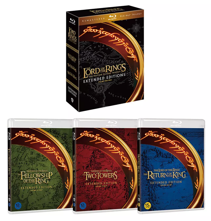 The Trilogy The Señor Of the Rings Extended Versions 6 Blu-Ray + 9