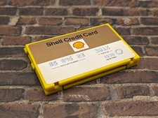 Micro Machines 1990 Shell Card/Gas Station Playset.