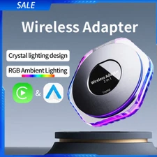 2in1 Carplay AI Box Wireless CarPlay/Android Auto Multimedia Adapter NEW