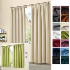 Verdunklungsgardinen 2 Stück Kräuselband Vorhänge Thermo Verdunkelung Typ139