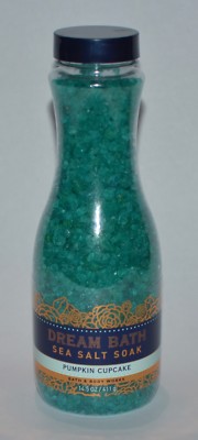 1 NEW BATH & BODY WORKS PUMPKIN CUPCAKE DREAM BATH SEA SALT SOAK FIZZ 14.5 OZ
