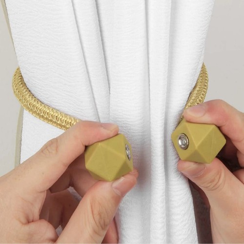 Corbatas magnéticas para cortinas 8 piezas elegantes cortinas decorativas