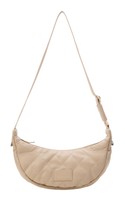Seidenfelt Manufaktur Evenes Halfmoon Bag UmhäNgetasche Light Sand Beige Neu