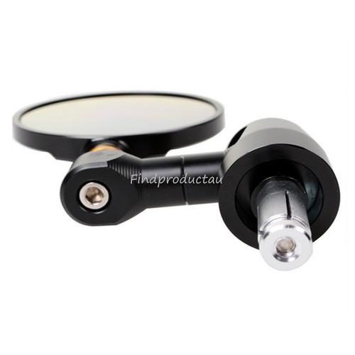 3" CNC Imola Style Black Side Bar End Mirrors Triumph SPEED TRIPLE 1050 ROCKET - Picture 3 of 6