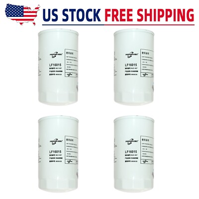 *(4Sets)*Brand New  For Fleetguard LF16015 Oil Filter Cellulose SpinOn