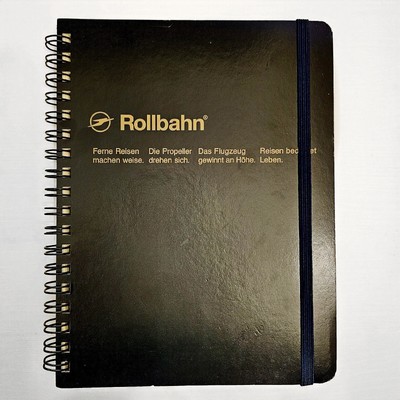 Delfonics Rollbahn/Roroban Spiral Dot Grid Notebook - Schwarz - B6 - Made in Japan