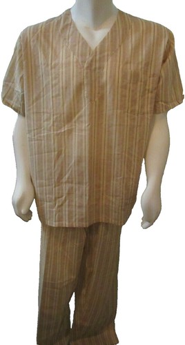 Brown State Of Day 2 Pc Sleeveless Pajama Set Linen Blend Natural M Sz M Modal Pajamas Set Woman 2 Piece Built in Bra Sleeveless Tank  main image 4