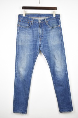 LEVI STRAUSS \u0026 CO. 512 Jeans Men's W34/L34 Blue Slim Tappered Fade Effect  Zip | eBay