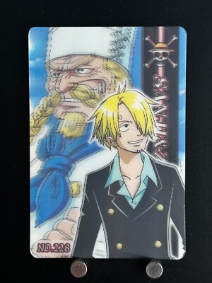 Vinsmoke Sanji Zeff ONE PIECE Plastic Lenticular Card BANDAI #228 Japanese Anime