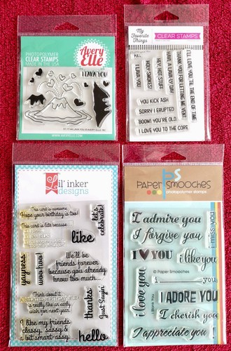 4x Stamp Sets LAVA YOU Avery Elle My Favorite Things MFT Volcano Sentiments NEW