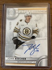2023-24 SP Authentic John Beecher Auto RC Future Watch #742/999 #152 Rookie RC