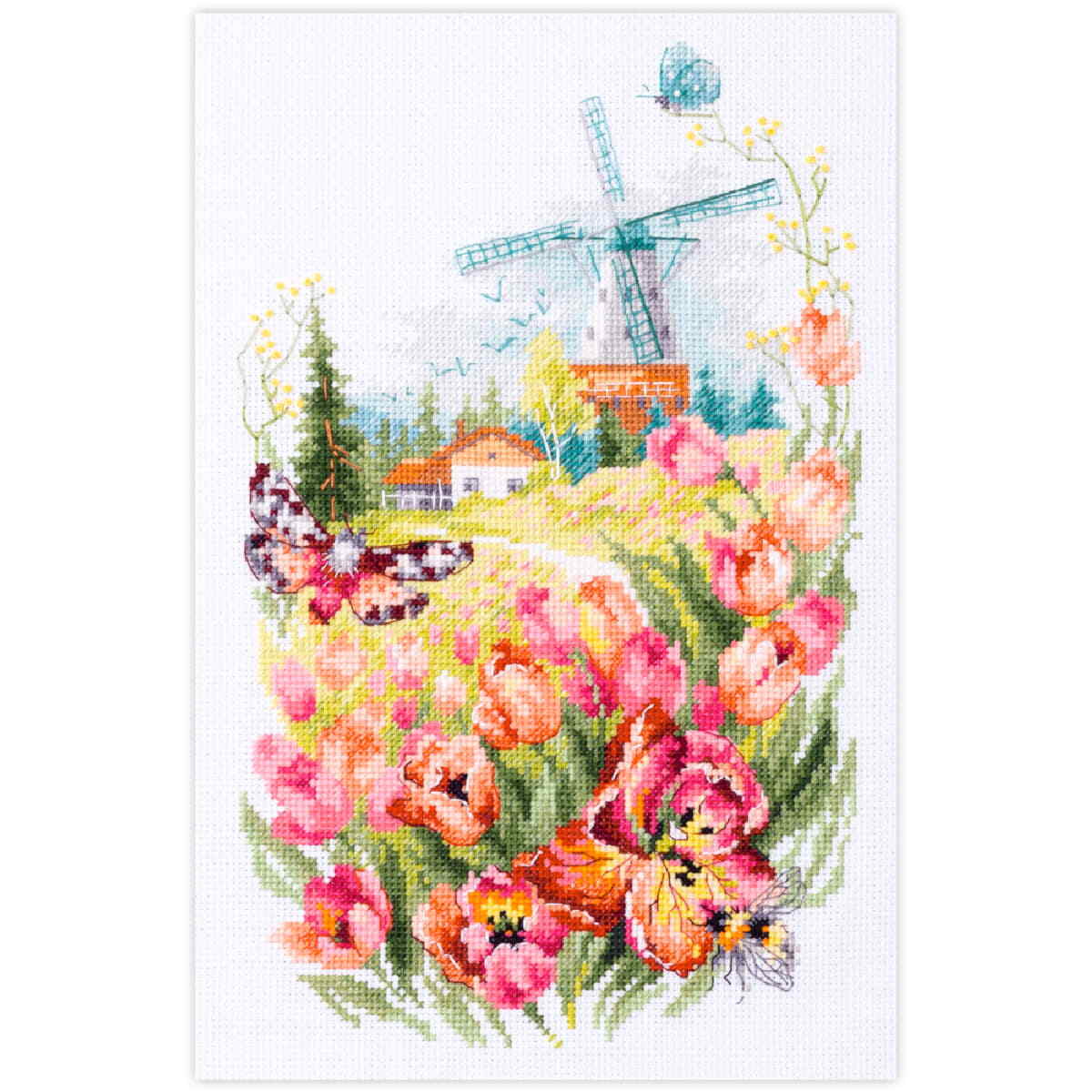 Magic Needle Zweigart Edition counted cross stitch kit ""Tulips of Holland"", 18x2