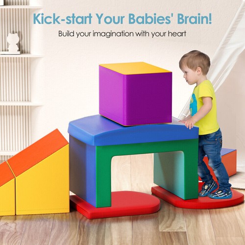 6PCS Climb and Crawl Activity Playset Soft Foam Blocks for Toddler Learning - Picture 10 of 10