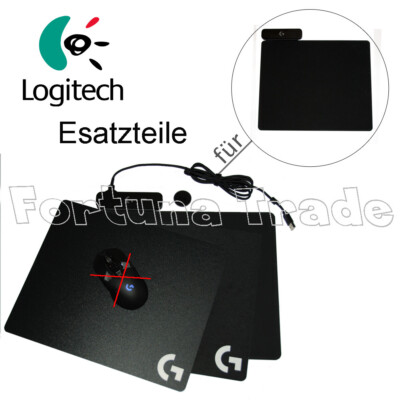 Logitech  Mauspad G240 Soft / G440 Hard / USB Kabel / Coin Powerplay weiß & grau