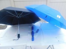 42" Toys R Us Automatic Black OR Blue Vinyl Umbrella Folding Compact Waterproof