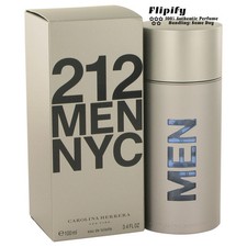 212 Cologne By Carolina Herrera for Men 3.4 oz EDT Perfume Spray New