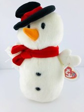 2001 Ty Snowball Beanie Buddies Snowman Scarf