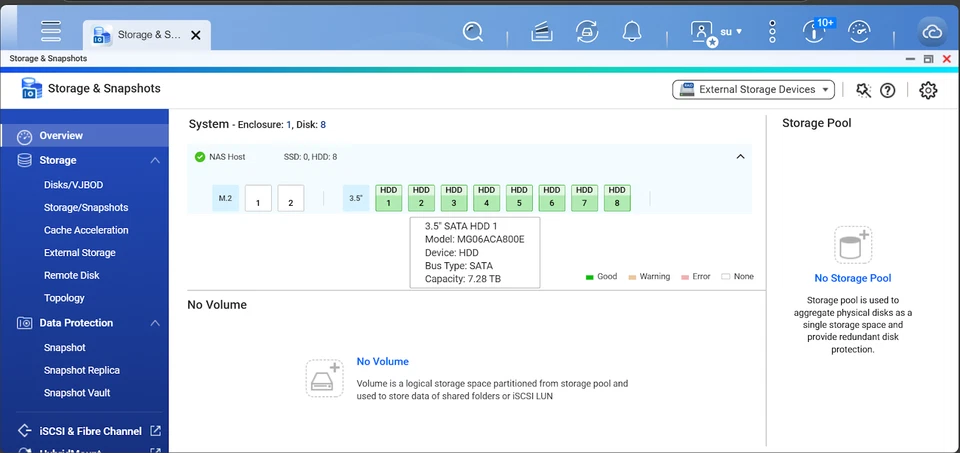 QNAP TS-873A 8-Bay High-Performance NAS 2 x 2.5GbE Ports w/ 8x8TB 64TB HDD - Image 2 of 4