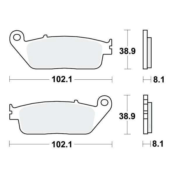 TRW TRQ BremsbeläGe Passend Vorn FüR Triumph Bonneville 865 Bj. 2005-2016-image