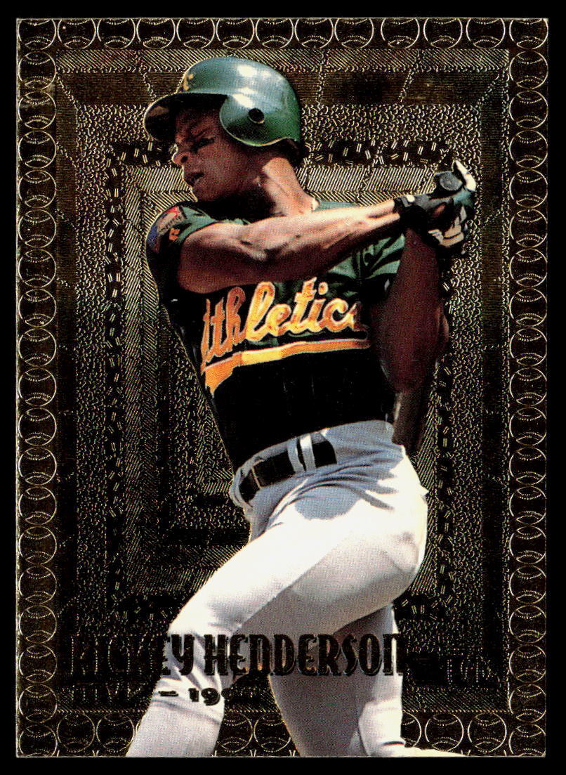 Rickey Henderson 1995 Topps Embossed Golden Idols #103 NMT