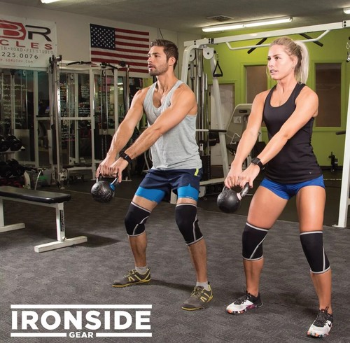 Ironside Knee Sleeves (1 Pair) 7mm XL Neoprene Thick Compression Knee Brace - Picture 5 of 8