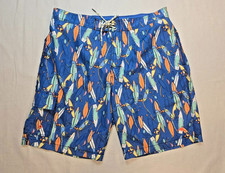 Tommy Bahama Relax Board Shorts Large "Board" Theme Swim Surf Beach Logo