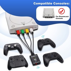 Wireless Controller Adapter - Support Firmware Upgrade, Dual-Mode BT, Keymap ...