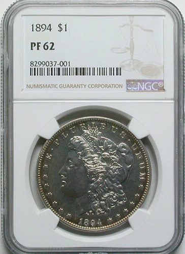 1894 $1 PR 62 NGC