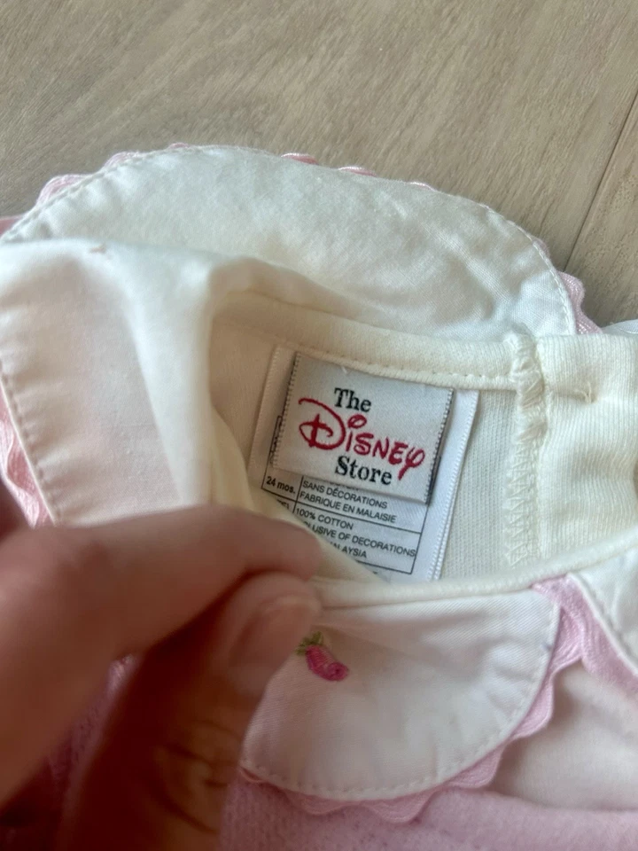 Vintage Y2K The Disney Store Winnie Pooh Classic Pooh Dress Set Pink 24 Month - Image 4 of 4