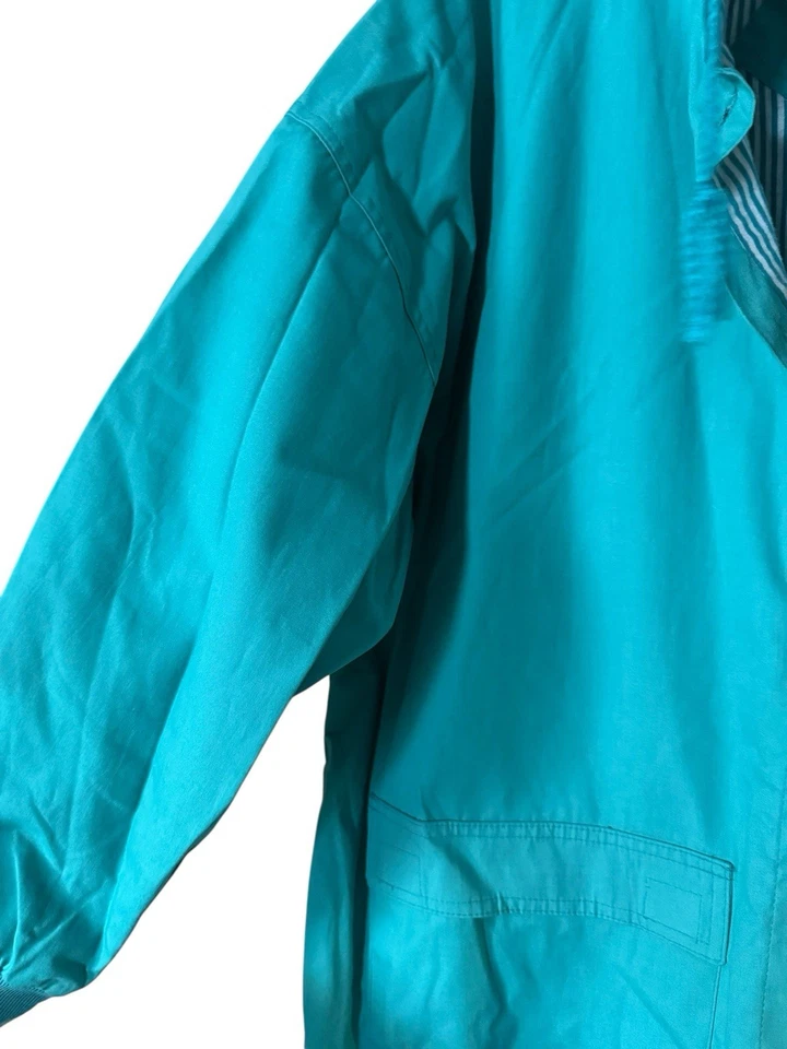 VINTAGE 80’S BE IN THE CURRENT SEEN TURQUOISE WOMENS JACKET ONE SIZE NEW W/ TAGS - Image 4 of 4