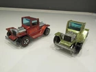 2 Redline Hot Wheels T-4-2 Red Gold or Lime original Rare 1970 Hong Kong