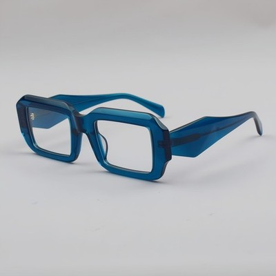 Thick Acetate Eyeglasses Frames Square Reading Glasses Fashion Retro Men Women