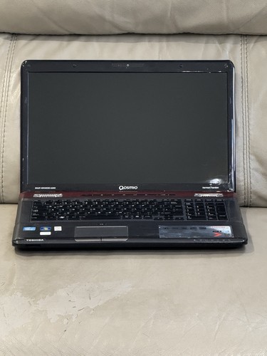 Retro Vintage Toshiba Qosmio X770-10J Laptop Untested Spares And Repairs - Afbeelding 2 van 10