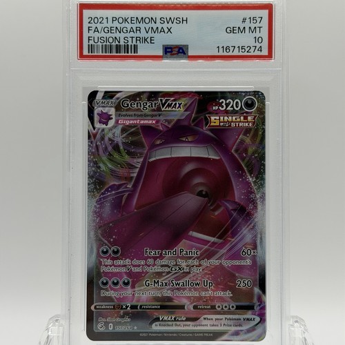 Gengar VMAX graded PSA 10 for sale on eBay