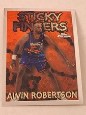 1996-97 Topps Chrome Season's Best Sticky Fingers Alvin Robertson #20