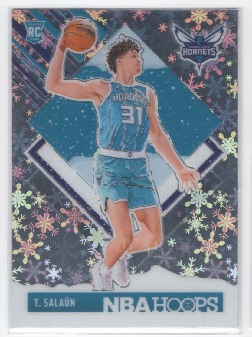 #292 2024-25 Hoops WINTER PRIZM Tidjane Salaun RC Charlotte Hornets