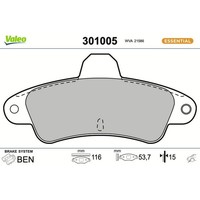 Valeo 301005 Bremsbelagsatz FüR Ford Cougar Mondeo I GBP BNP BAP BFP EC Bremse