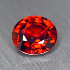 2.09Ct Natural Spessartite Garnet AAA+ Reddish Orange Color Oval Gemstone