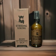 Striking Viking Beard Aftershave Balm , Sandalwood Scent 4 Oz Sealed