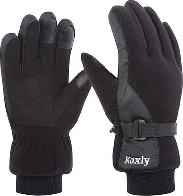 Winter Gloves Small Black Waterproof Windproof 3M Insulated Touchscreen
